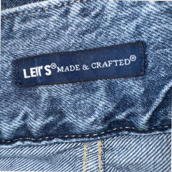 LEVIS Made & Crafted Hip Hugger 100% Cotton Mid Rise Wide Organic Denim Jeans 27 - Picture 9 of 14